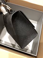 Balenciaga Hourglass S Handbag Black Glitter Material 23x10x24 cm - 4