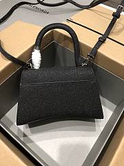 Balenciaga Hourglass S Handbag Black Glitter Material 23x10x24 cm - 6