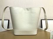 Celine Small Bucket Cuir Triomphe Smooth Calfskin White size 30x22x13 cm - 6