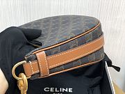 Celine Ava Bag Triomphe Canvas & Calfskin Tan Size 24×13×7 cm - 4