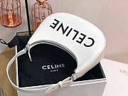 Celine Ava Bag With Celine Print White 193953 Size 23x14x7 cm  - 4