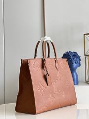 LV Onthego GM Tote Bag Cognac Brown M46134 size 41 x 34 x 19 cm - 4