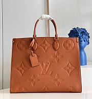 LV Onthego GM Tote Bag Cognac Brown M46134 size 41 x 34 x 19 cm - 1