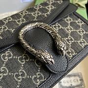  Gucci Dionysus Small GG Shoulder Bag Black 400249 size 28x18x9 cm - 6