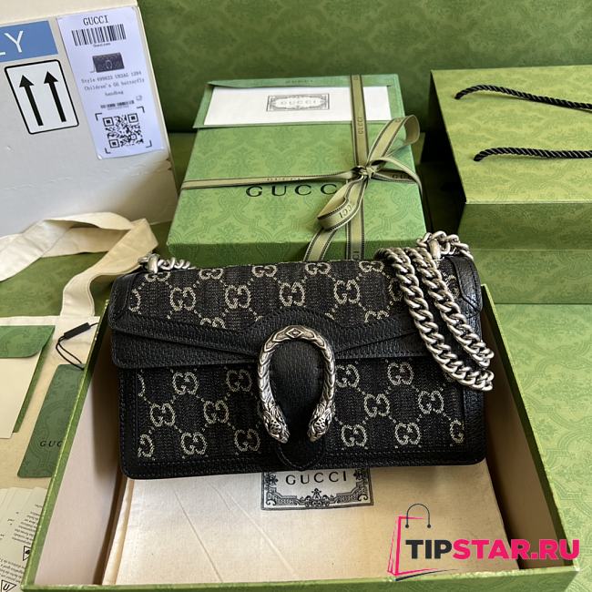 Gucci Dionysus Small GG Shoulder Bag Black 499623 size 25x13.5x7 cm - 1