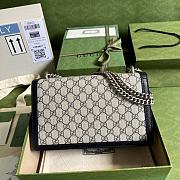 Gucci Dionysus Small GG Shoulder Bag Beige/Black 400249 size 28x18x9 cm - 3