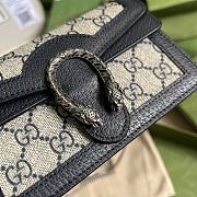 Gucci Dionysus GG Super Mini Bag Beige/Black 476432 size 16.5x10x4 cm - 2