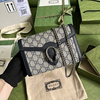 Gucci Dionysus GG Mini Chain Bag Beige/Black 401231 size 20x4x14 cm