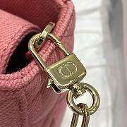 Dior Lady D-Joy Bag Bright Pink Cannage Denim 26x6x14 cm - 6