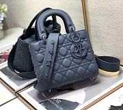 Dior Small Lady My Abcdior Bag Cloud Blue Ultramatte 20x17x8 cm - 1