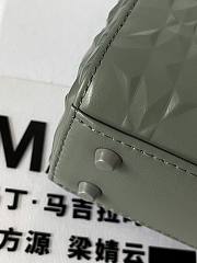 Dior Mini Lady Bag Gray Calfskin Diamond Motif size 17x15x7 cm - 6