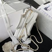 Chanel Small Vanity Bag White Calfskin AS3344 size 11.5x15x8.5 cm - 6