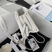 Chanel Small Vanity Bag White Calfskin AS3344 size 11.5x15x8.5 cm - 5