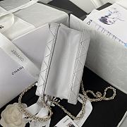 Chanel Small Vanity Bag Gray Calfskin AS3344 size 11.5x15x8.5 cm - 4