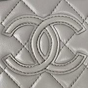 Chanel Small Vanity Bag Gray Calfskin AS3344 size 11.5x15x8.5 cm - 2