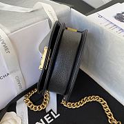 Chanel Mini Boy Messenger Bag Black AS3315 size 15x9.5x4.5 cm - 2