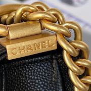 Chanel Mini Boy Messenger Bag Black AS3315 size 15x9.5x4.5 cm - 4