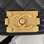 Chanel Mini Boy Messenger Bag Black AS3315 size 15x9.5x4.5 cm - 5