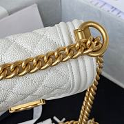 Chanel Mini Boy Messenger Bag White AS3315 size 15x9.5x4.5 cm - 2