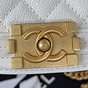 Chanel Mini Boy Messenger Bag White AS3315 size 15x9.5x4.5 cm - 6