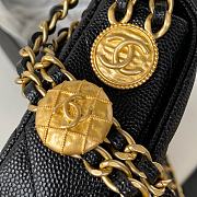 Chanel Gold Coin Chain Strap Phone Black Bag AP2860 size 18x9x3.5 cm - 4
