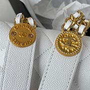 Chanel Gold Coin Chain Strap Phone White Bag AP2860 size 18x9x3.5 cm - 2