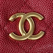 Chanel Gold Coin Chain Strap Phone Red Bag AP2860 size 18x9x3.5 cm - 3