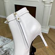 Louis Vuitton Smooth Leather Heel Boots White - 5
