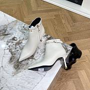 Louis Vuitton Smooth Leather Heel Boots White - 3
