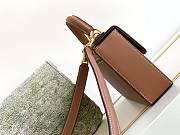 Celine Box Triomphe In Tan Calfskin Size 22x13.5x6 cm - 6