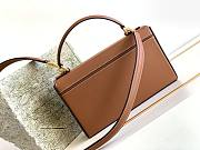 Celine Box Triomphe In Tan Calfskin Size 22x13.5x6 cm - 2