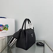 Prada Small Leather Handbag Black 1BC145 size 23x21x10 cm - 2