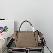Prada Small Leather Handbag Clay Gray 1BC145 size 23x21x10 cm - 1