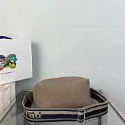 Prada Small Leather Handbag Clay Gray 1BC145 size 23x21x10 cm - 6
