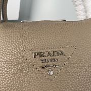 Prada Small Leather Handbag Clay Gray 1BC145 size 23x21x10 cm - 2