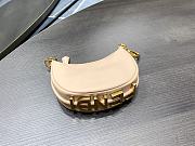 Fendi Nano Fendigraphy Beige Leather 7AS089 size 16.5x14x5 cm - 2