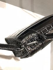 Balenciaga Hourglass XS Black Crocodile Embossed Black Metal Size 19 cm - 6
