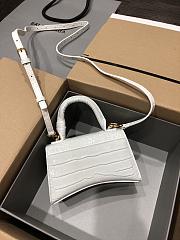 Balenciaga Hourglass XS White Crocodile Embossed 5928331 Size 19 cm - 6