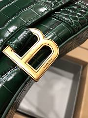 Balenciaga Hourglass XS Green Crocodile Embossed 5928331 Size 19 cm - 6