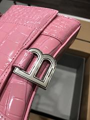 Balenciaga Hourglass XS Pink Crocodile Embossed 5928331 Size 19 cm - 4