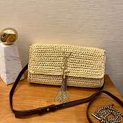 YSL Kate Raffia Handbag Size 26 x 13.5 x 4.5 cm - 1