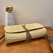 YSL Kate Raffia Handbag Size 26 x 13.5 x 4.5 cm - 5