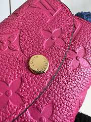 LV Rosalie Coin Purse Rose Pondichery Pink M81521 size 11 x 8 x 2.5 cm - 3
