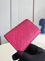 LV Rosalie Coin Purse Rose Pondichery Pink M81521 size 11 x 8 x 2.5 cm - 2