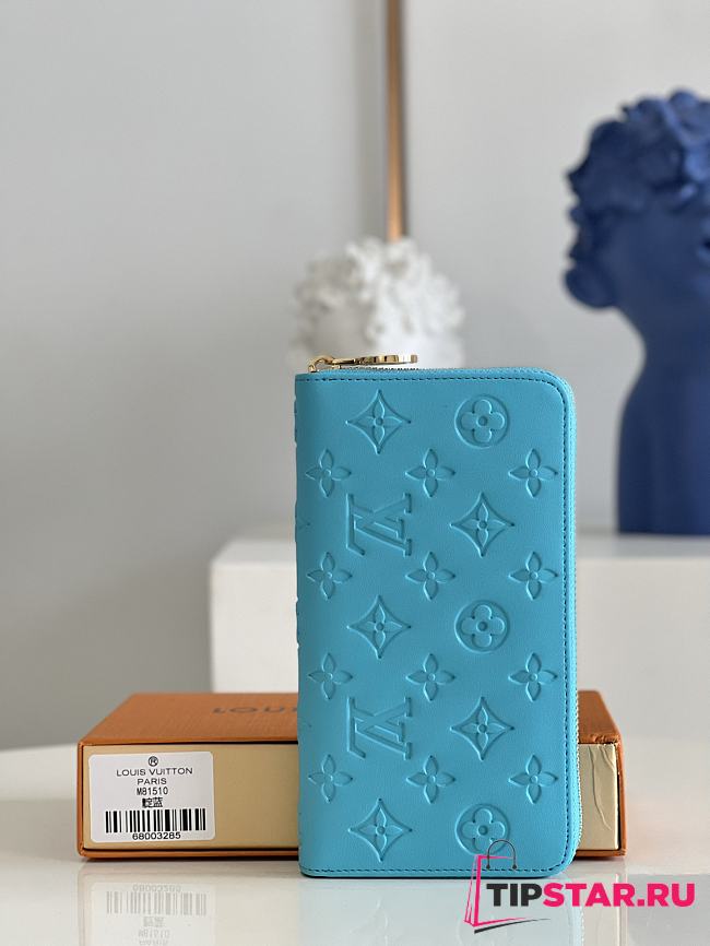 LV Zippy Wallet Turquoise Blue M81512 size 19.5 x 10.5 x 2.5 cm - 1