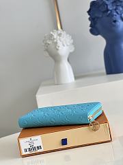 LV Zippy Wallet Turquoise Blue M81512 size 19.5 x 10.5 x 2.5 cm - 4