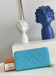 LV Zippy Wallet Turquoise Blue M81512 size 19.5 x 10.5 x 2.5 cm - 3