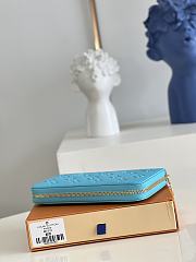 LV Zippy Wallet Turquoise Blue M81512 size 19.5 x 10.5 x 2.5 cm - 2