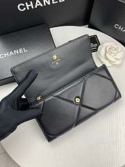 Chanel 19 Long Flap Wallet Black AP0955 size 19.5x10x2.5 cm - 5