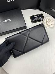 Chanel 19 Long Flap Wallet Black AP0955 size 19.5x10x2.5 cm - 2